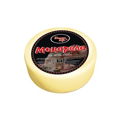 Продукт білково-жировий розсільний "Моцарелла" "Молочна Мрія" 45,0%, круг