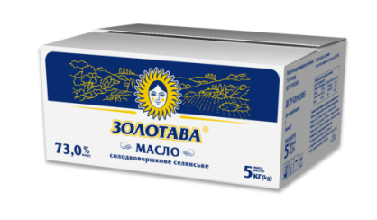 Масло солодковершкове селянське “Золотава” 73,0%